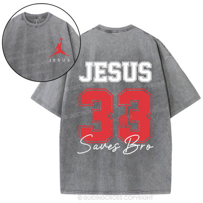 Jesus 33 Christian Washed T-Shirt
