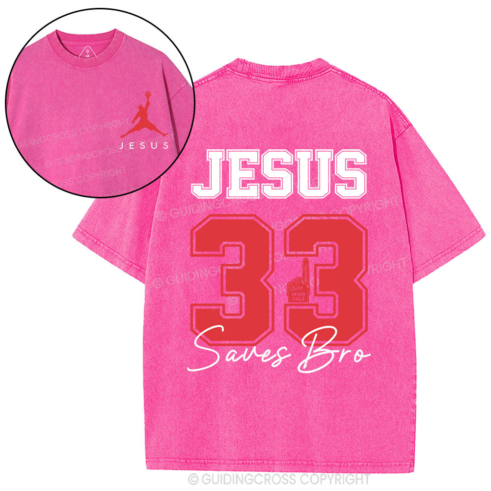 Jesus 33 Christian Washed T-Shirt