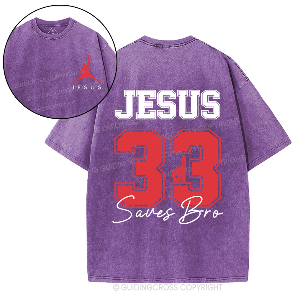 Jesus 33 Christian Washed T-Shirt