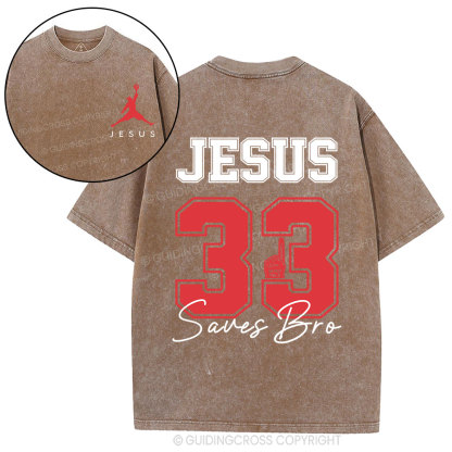Jesus 33 Christian Washed T-Shirt