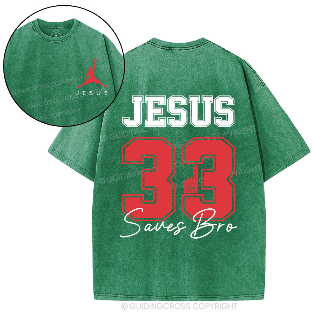 Jesus 33 Christian Washed T-Shirt