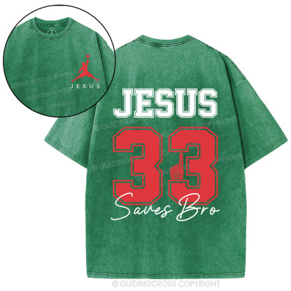 Jesus 33 Christian Washed T-Shirt