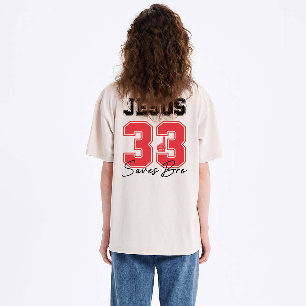 Jesus 33 Christian Washed T-Shirt