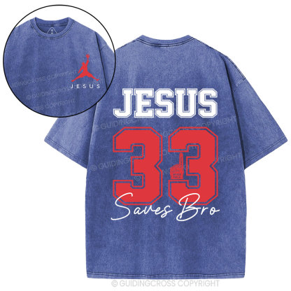 Jesus 33 Christian Washed T-Shirt
