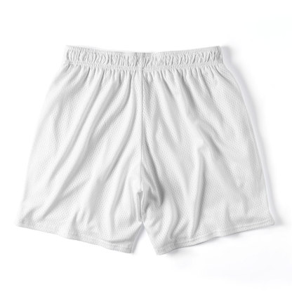 Jesus 33 Christian White Mesh Shorts