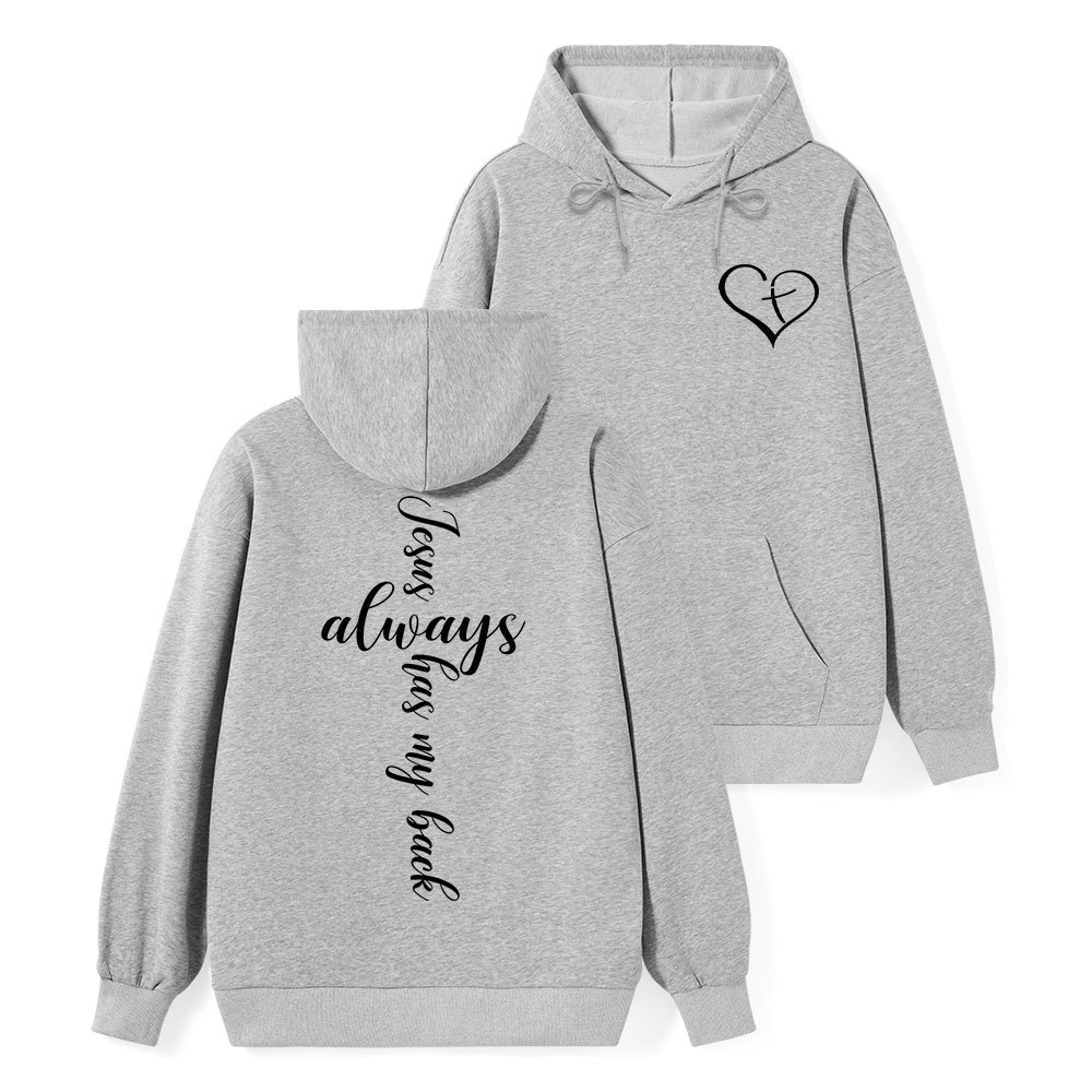 Jesus Always Has My Back Christian Hoodie Sale - GuidingCross
