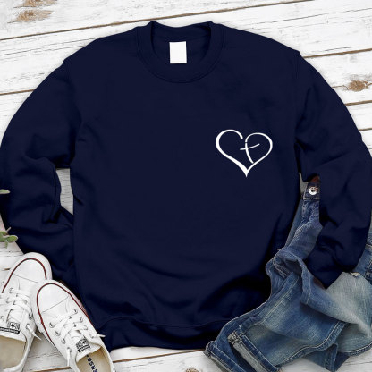 Jesus Always Has My Back Christian Sweatshirt