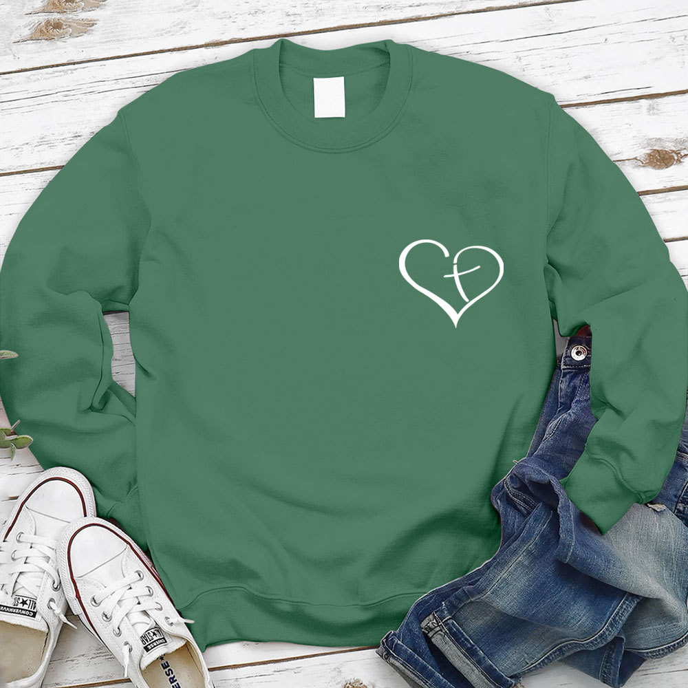 Jesus Always Has My Back Christian Sweatshirt