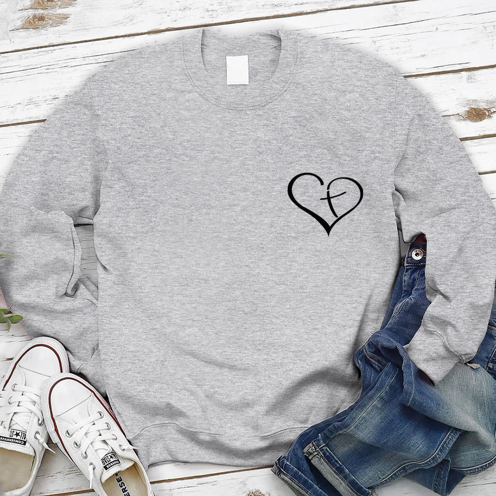 Jesus Always Has My Back Christian Sweatshirt