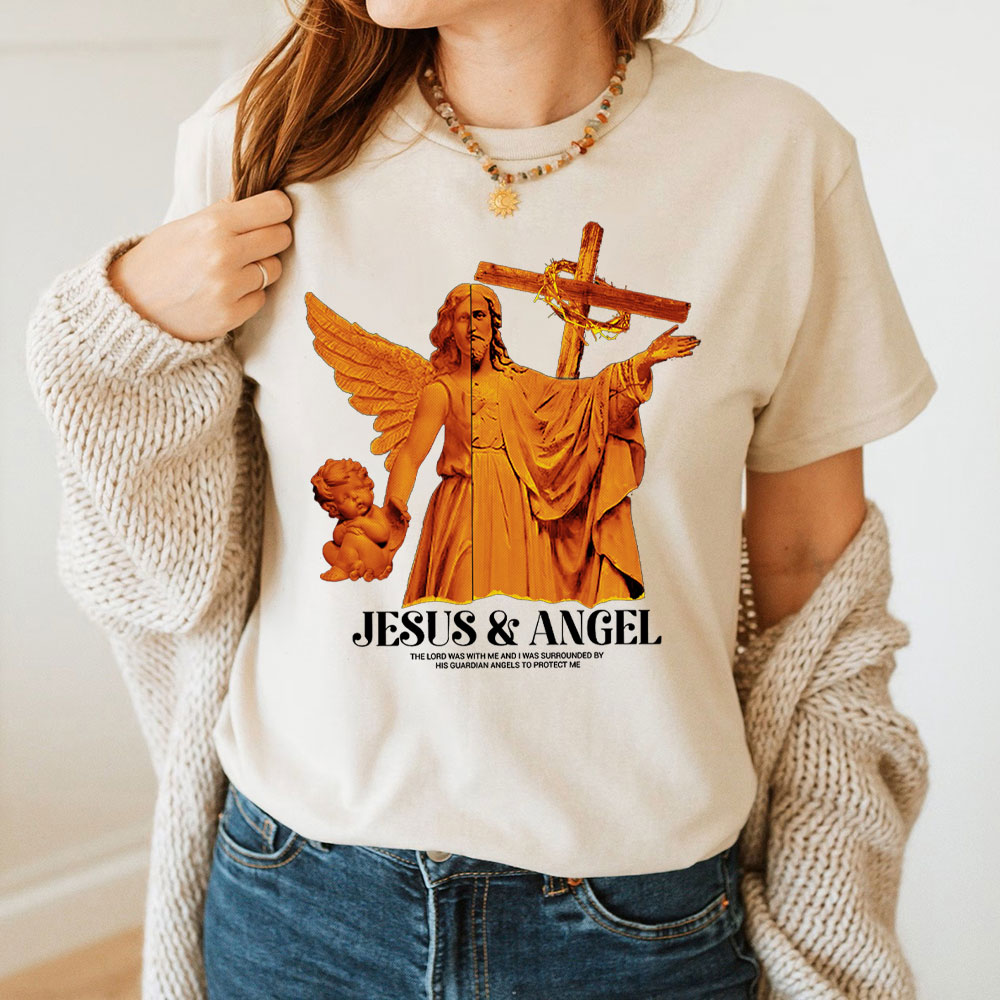 Jesus And Angel Christian T-Shirt