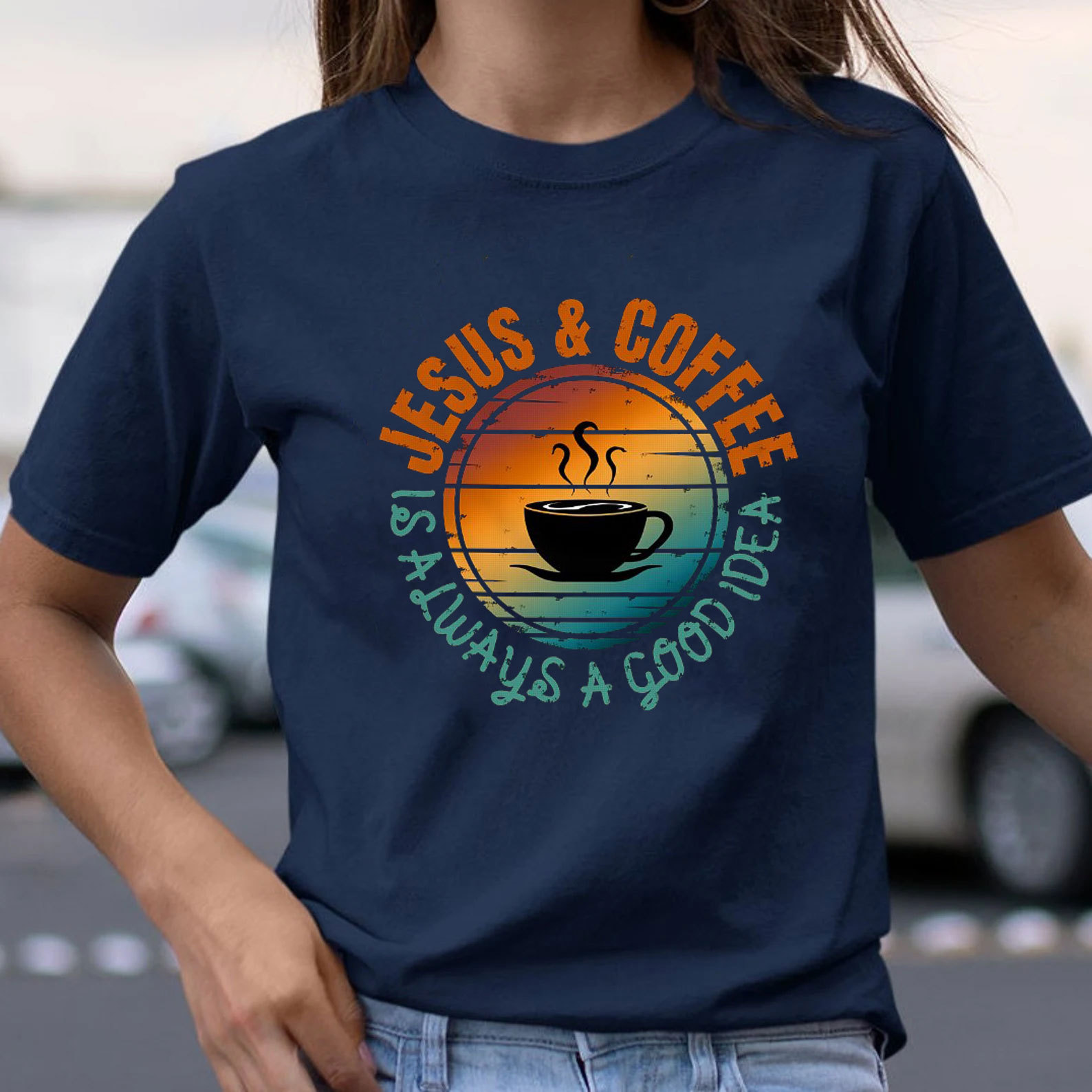 Jesus And Coffee Is Always A Good Idea Christian T-Shirt