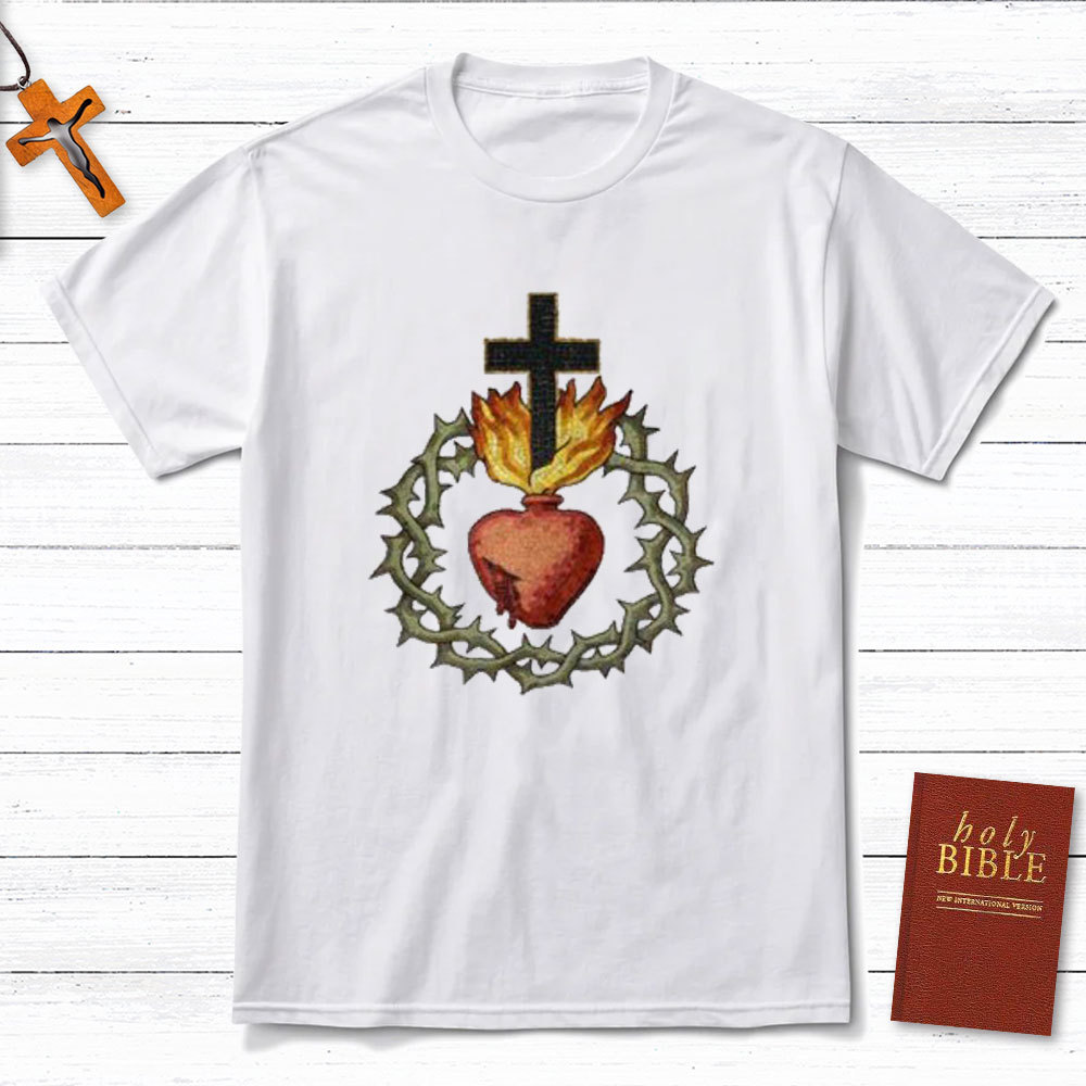 Jesus And Heart Christian T-Shirt