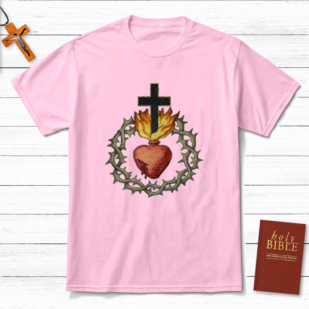 Jesus And Heart Christian T-Shirt