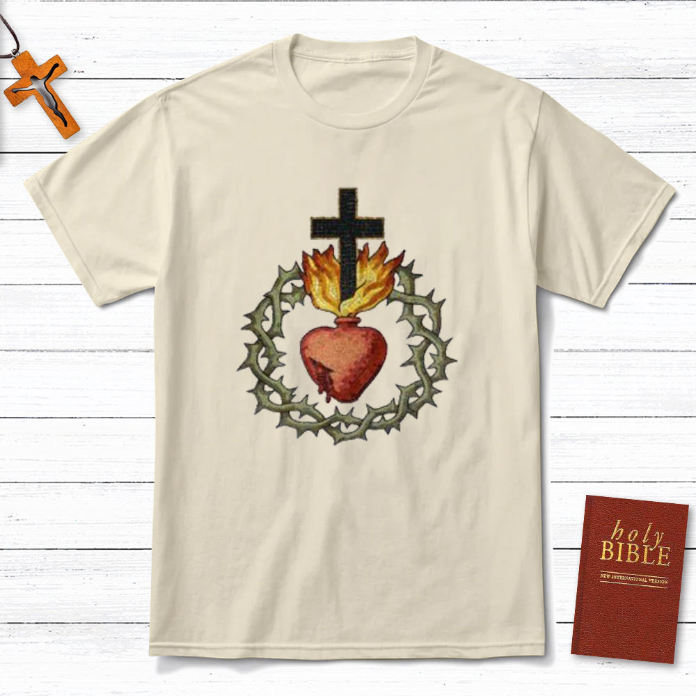 Jesus And Heart Christian T-Shirt