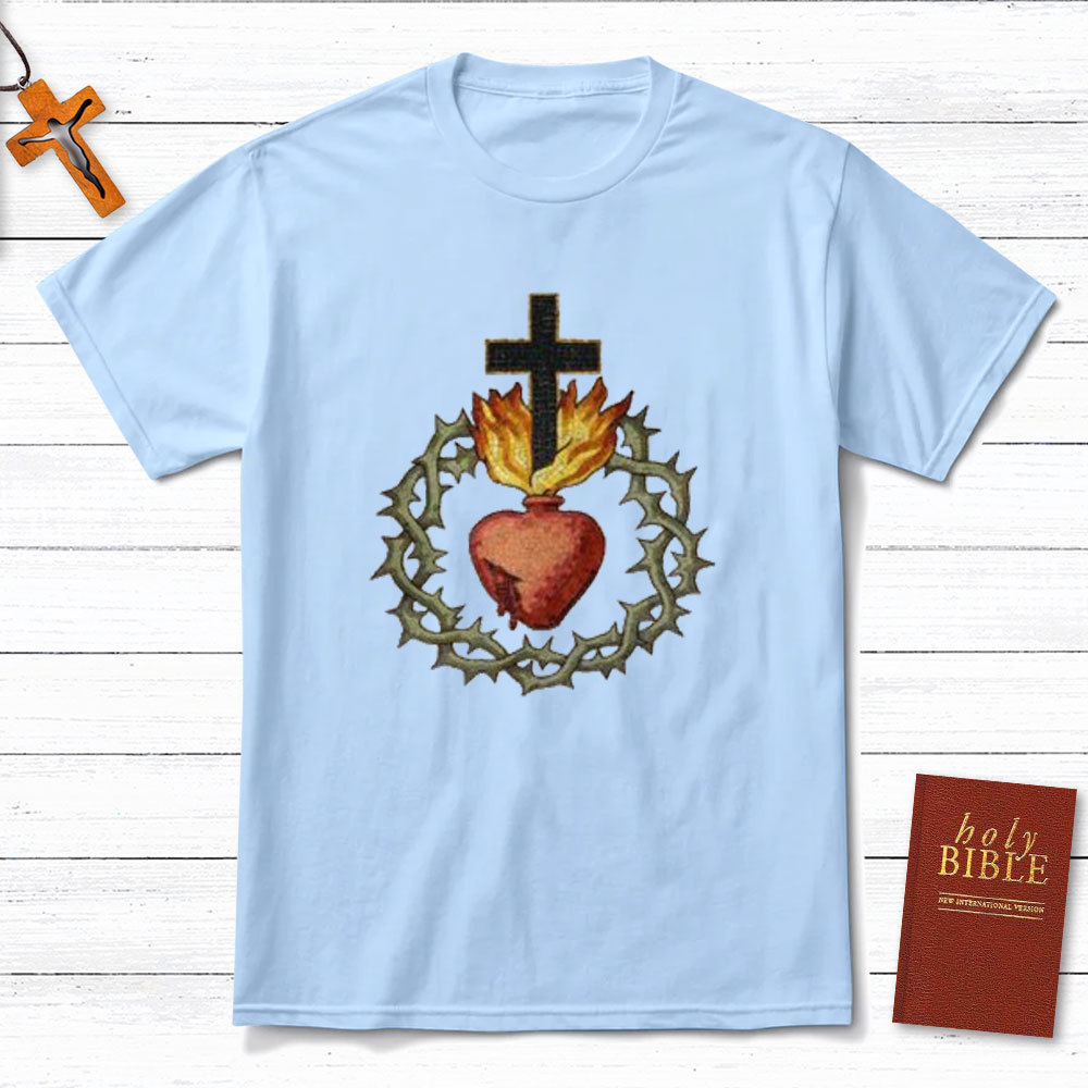 Jesus And Heart Christian T-Shirt