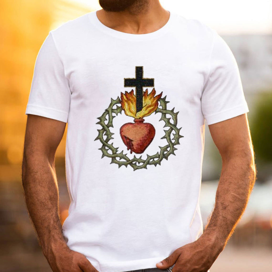 Jesus And Heart Christian T-Shirt