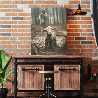 Jesus And Lamb Christian Canvas Wall Art