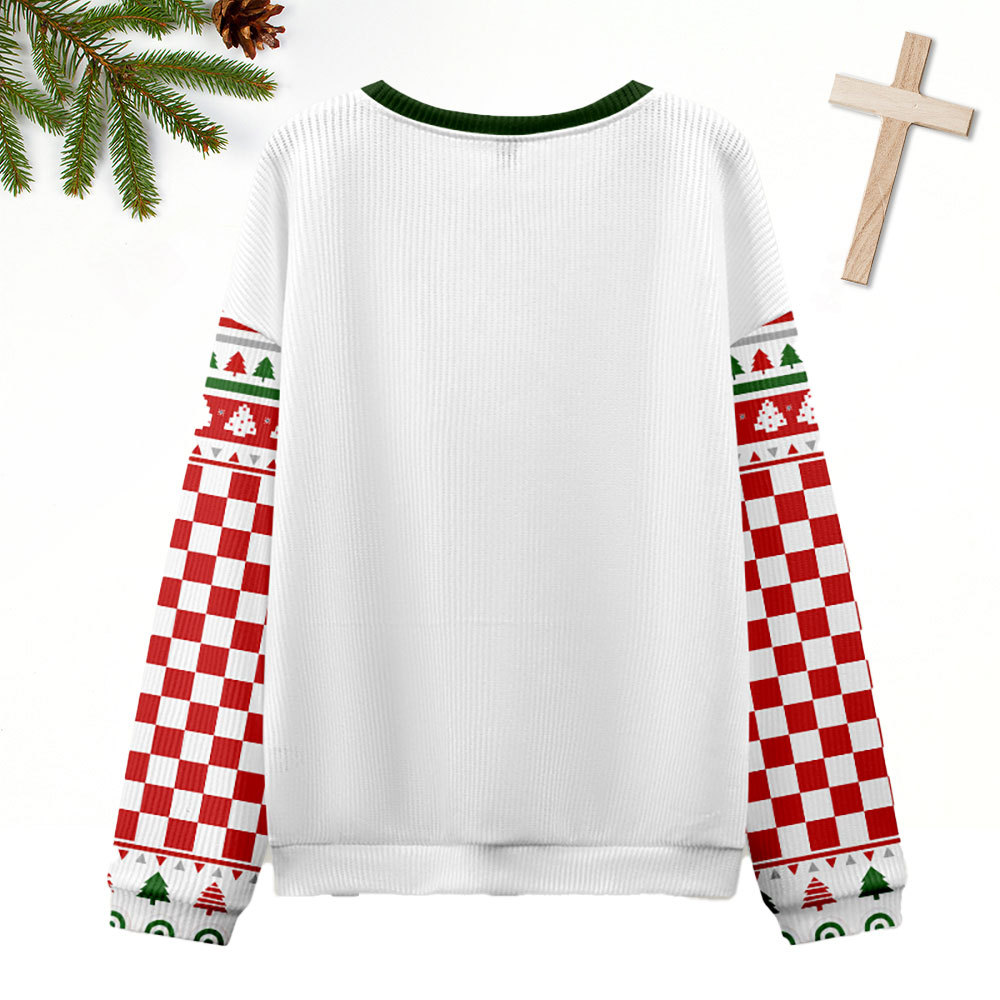 Jesus And Santa Christian Ugly Christmas Sweatshirt