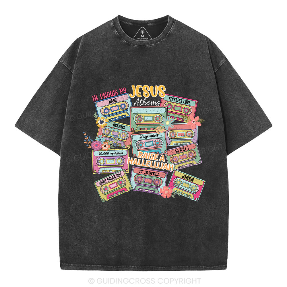 Jesus Athems Christian Washed T-Shirt