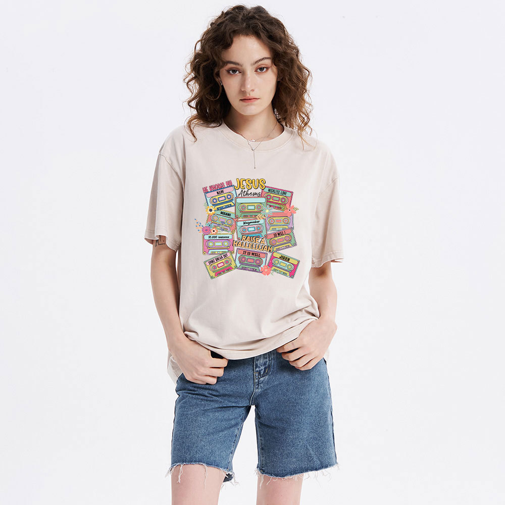 Jesus Athems Christian Washed T-Shirt