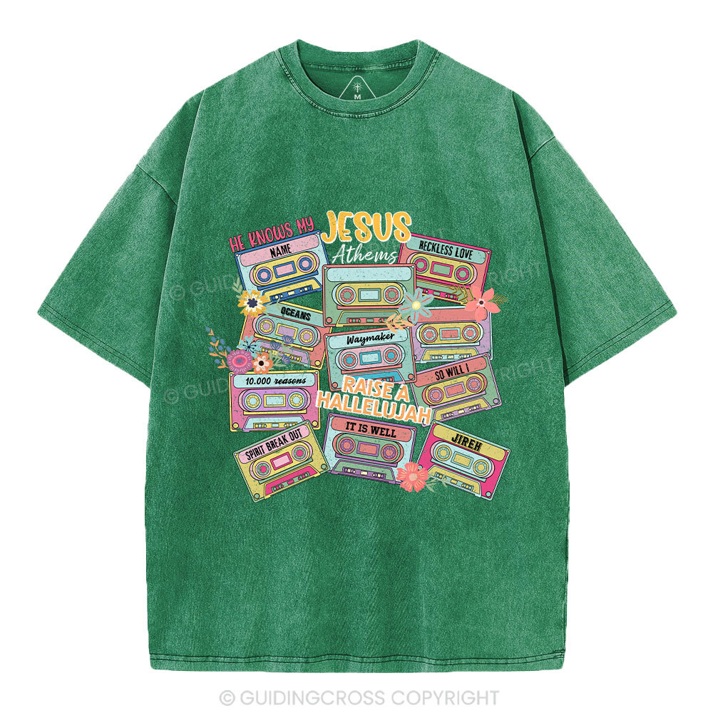 Jesus Athems Christian Washed T-Shirt