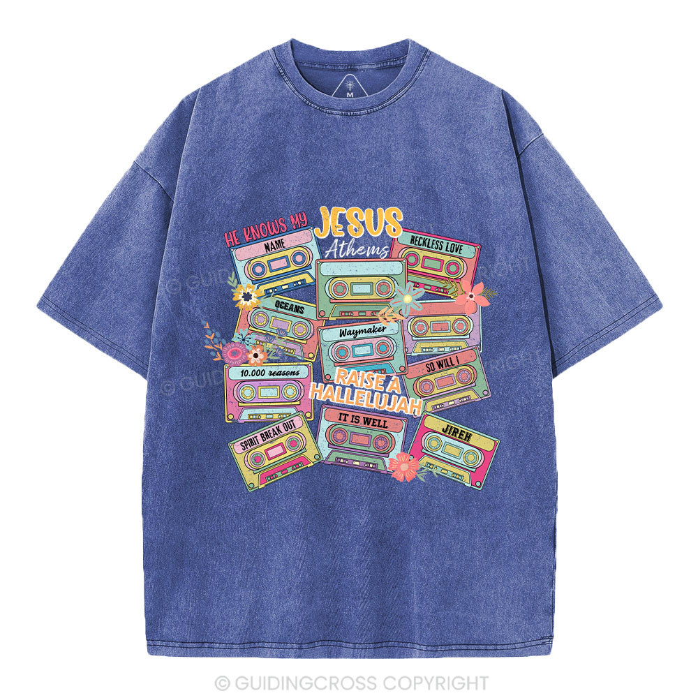 Jesus Athems Christian Washed T-Shirt