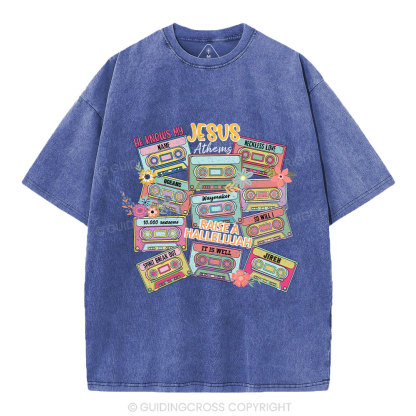 Jesus Athems Christian Washed T-Shirt