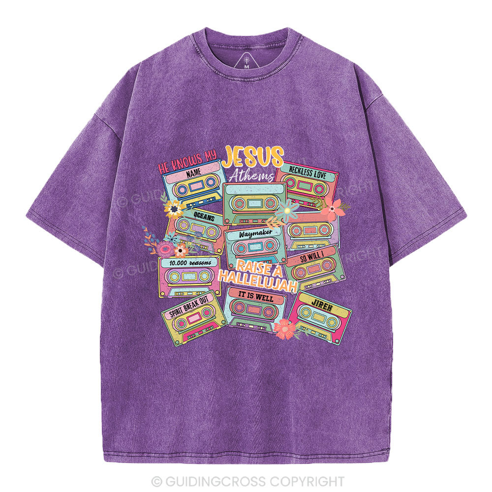 Jesus Athems Christian Washed T-Shirt