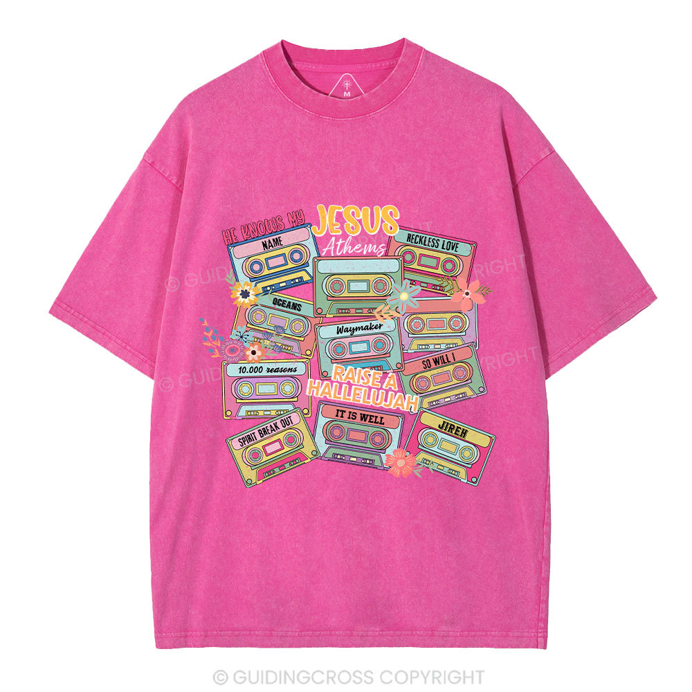 Jesus Athems Christian Washed T-Shirt