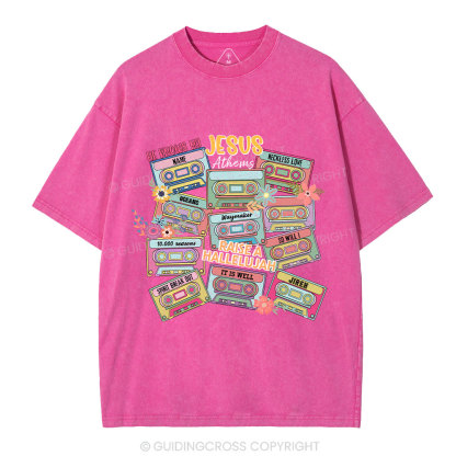 Jesus Athems Christian Washed T-Shirt