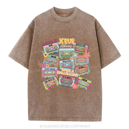 Jesus Athems Christian Washed T-Shirt