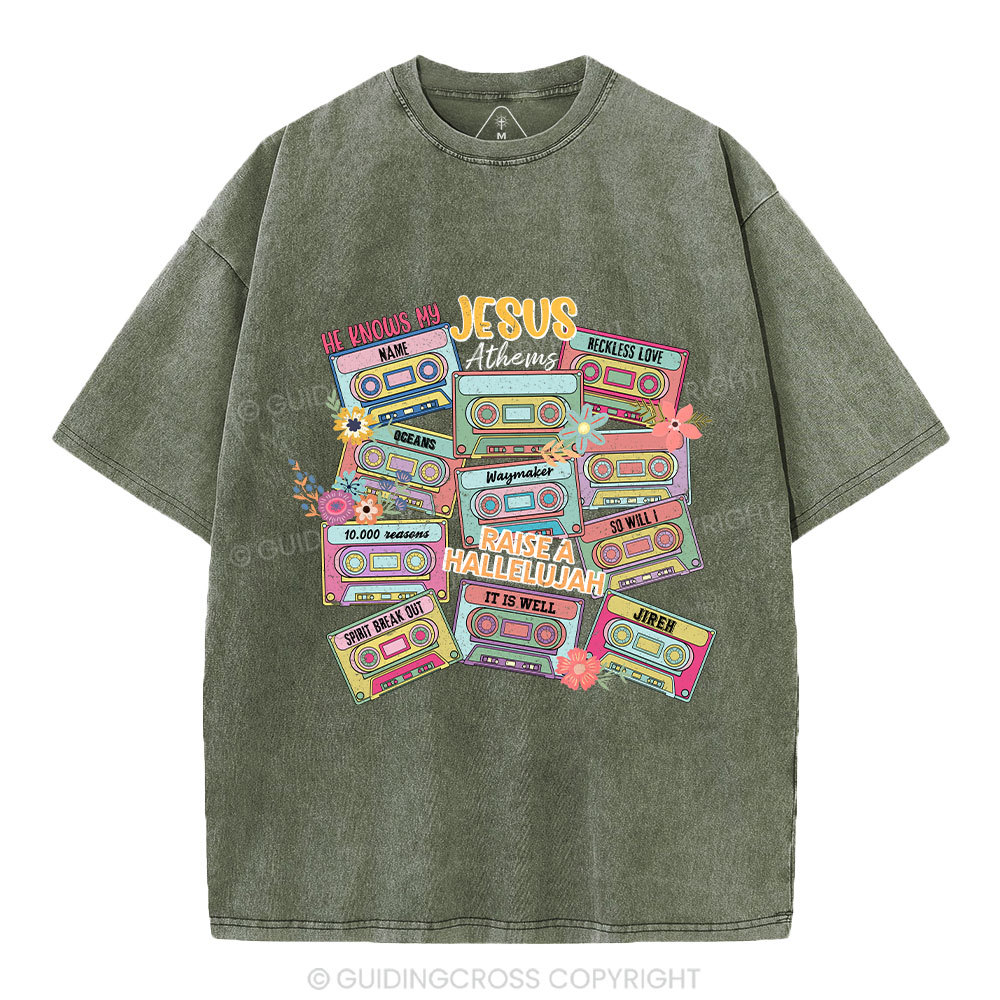 Jesus Athems Christian Washed T-Shirt
