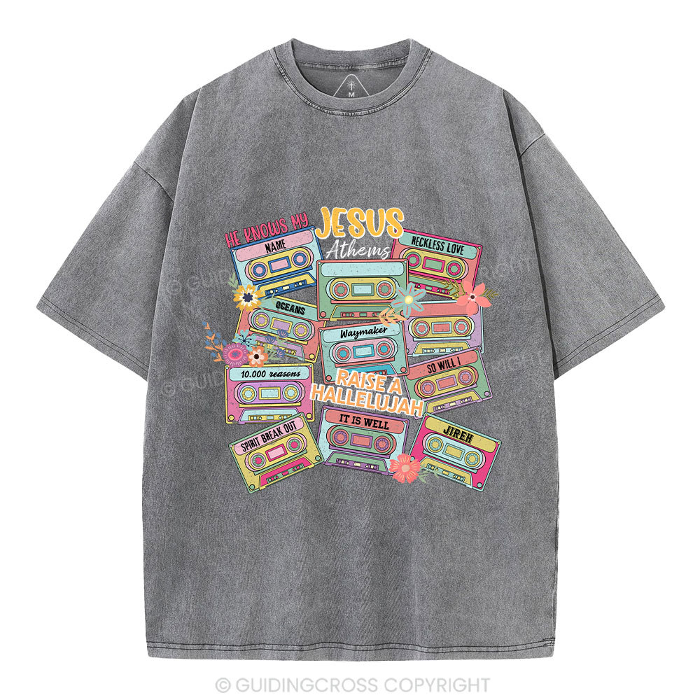 Jesus Athems Christian Washed T-Shirt