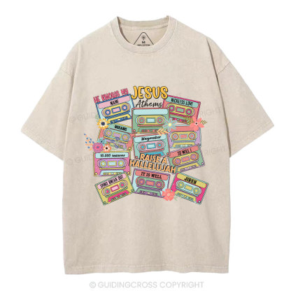 Jesus Athems Christian Washed T-Shirt