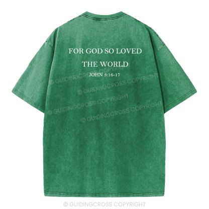 Jesus Blessed You Christian Washed T-Shirt