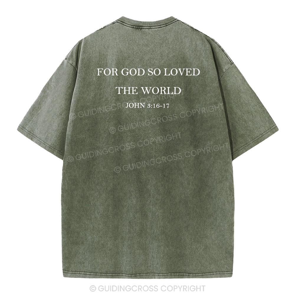 Jesus Blessed You Christian Washed T-Shirt
