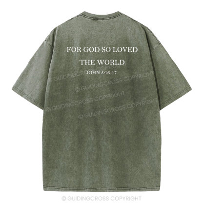 Jesus Blessed You Christian Washed T-Shirt