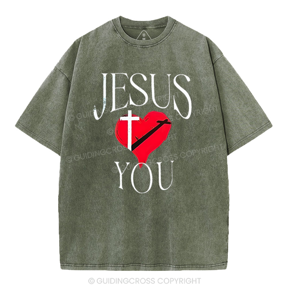 Jesus Blessed You Christian Washed T-Shirt