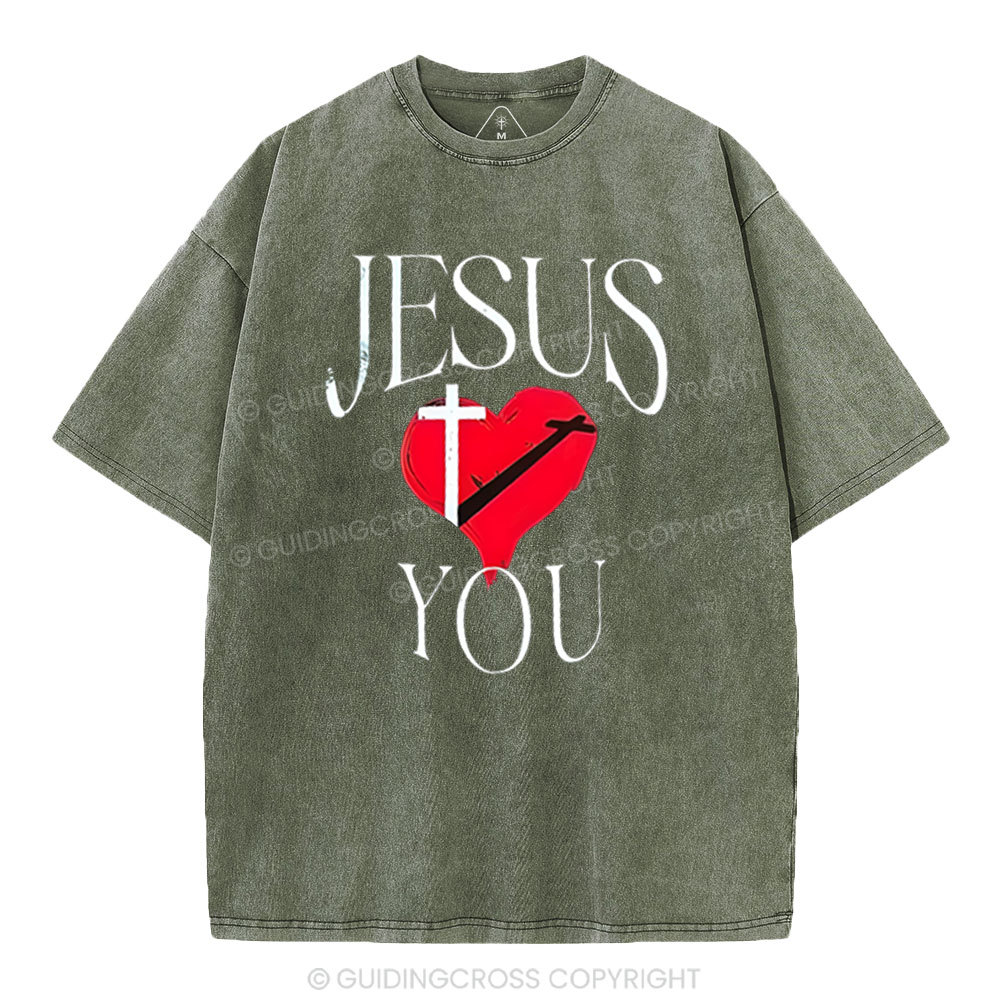 Jesus Blessed You Christian Washed T-Shirt