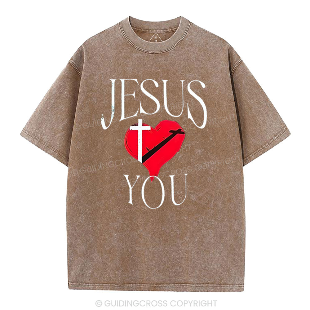 Jesus Blessed You Christian Washed T-Shirt