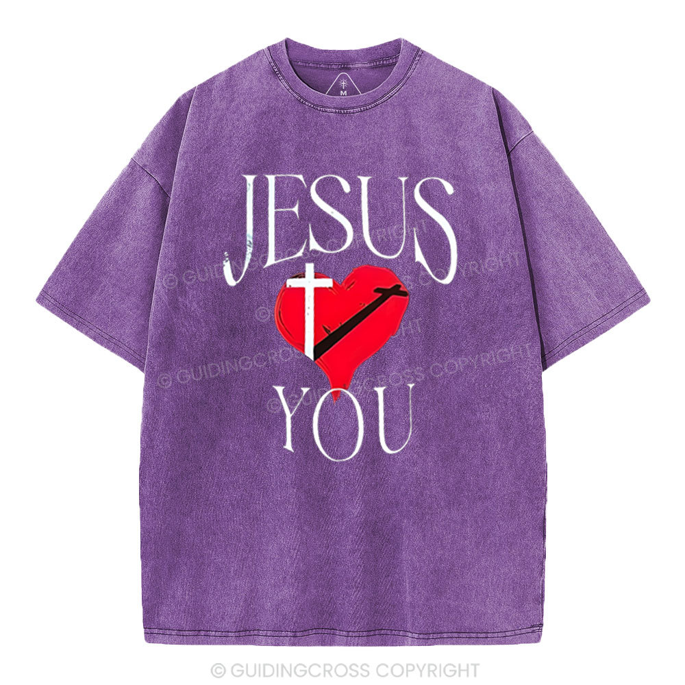 Jesus Blessed You Christian Washed T-Shirt