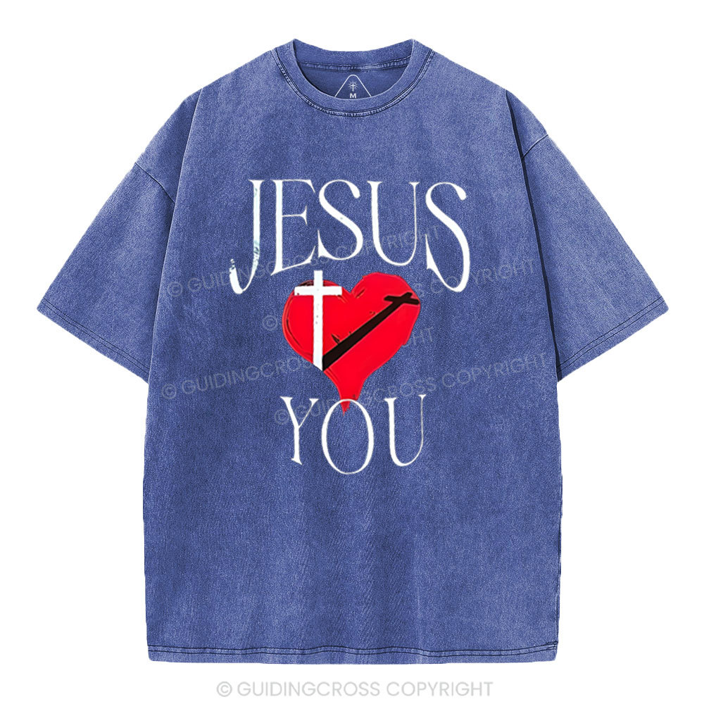 Jesus Blessed You Christian Washed T-Shirt