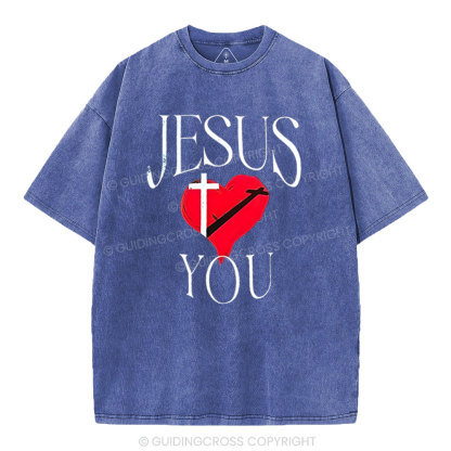 Jesus Blessed You Christian Washed T-Shirt