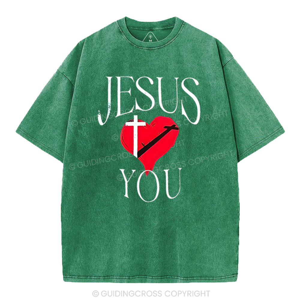 Jesus Blessed You Christian Washed T-Shirt