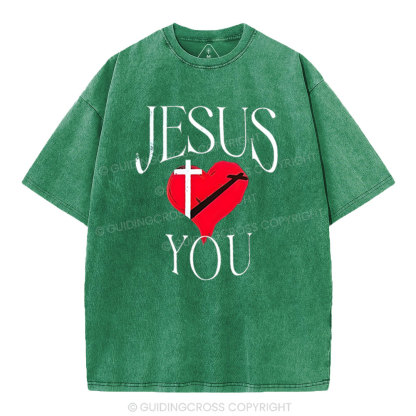 Jesus Blessed You Christian Washed T-Shirt
