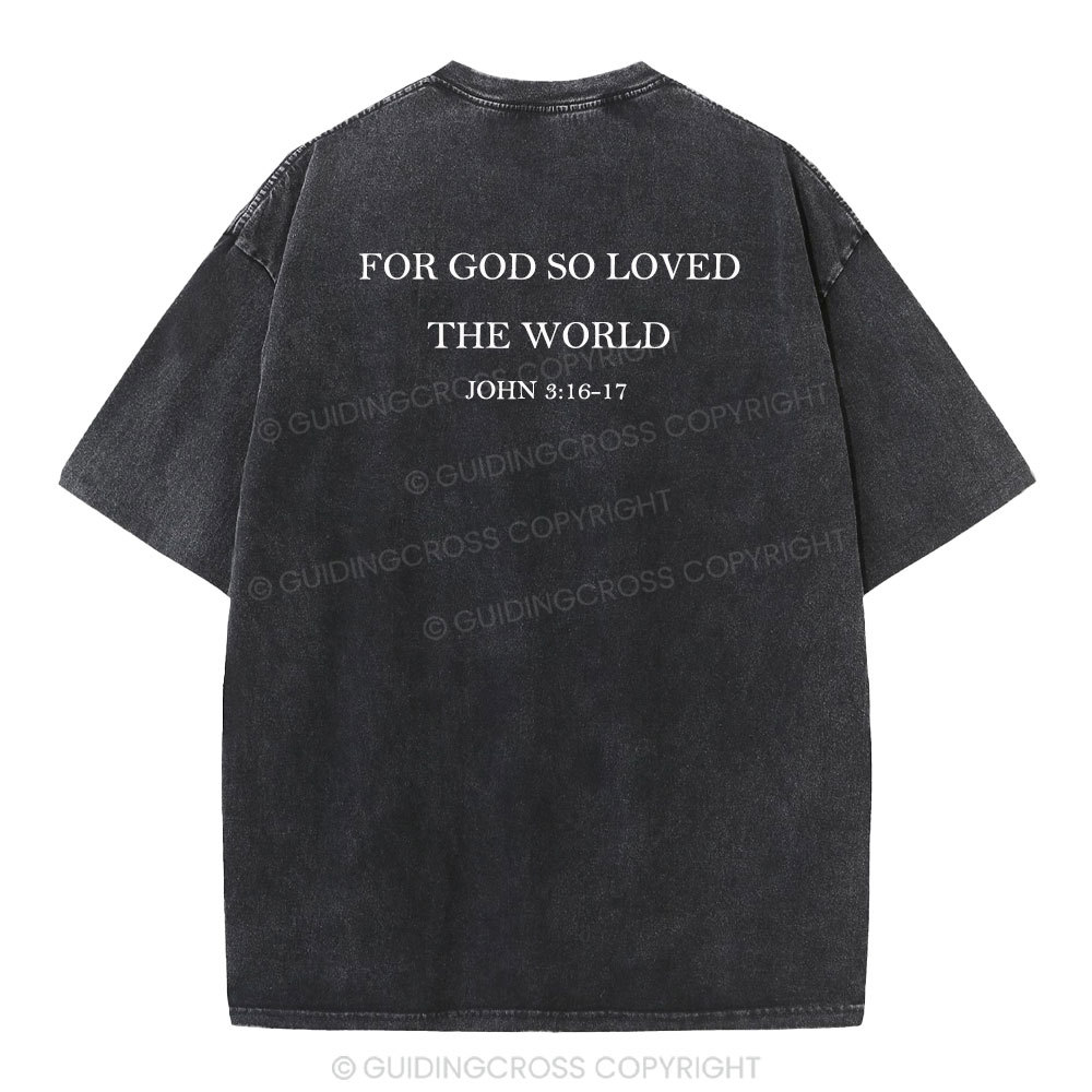 Jesus Blessed You Christian Washed T-Shirt