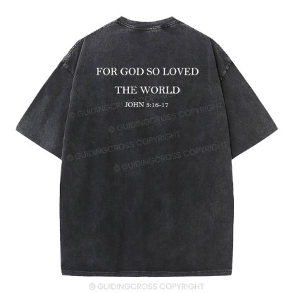 Jesus Blessed You Christian Washed T-Shirt