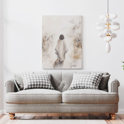 Jesus Boho Christian Canva Wall Art