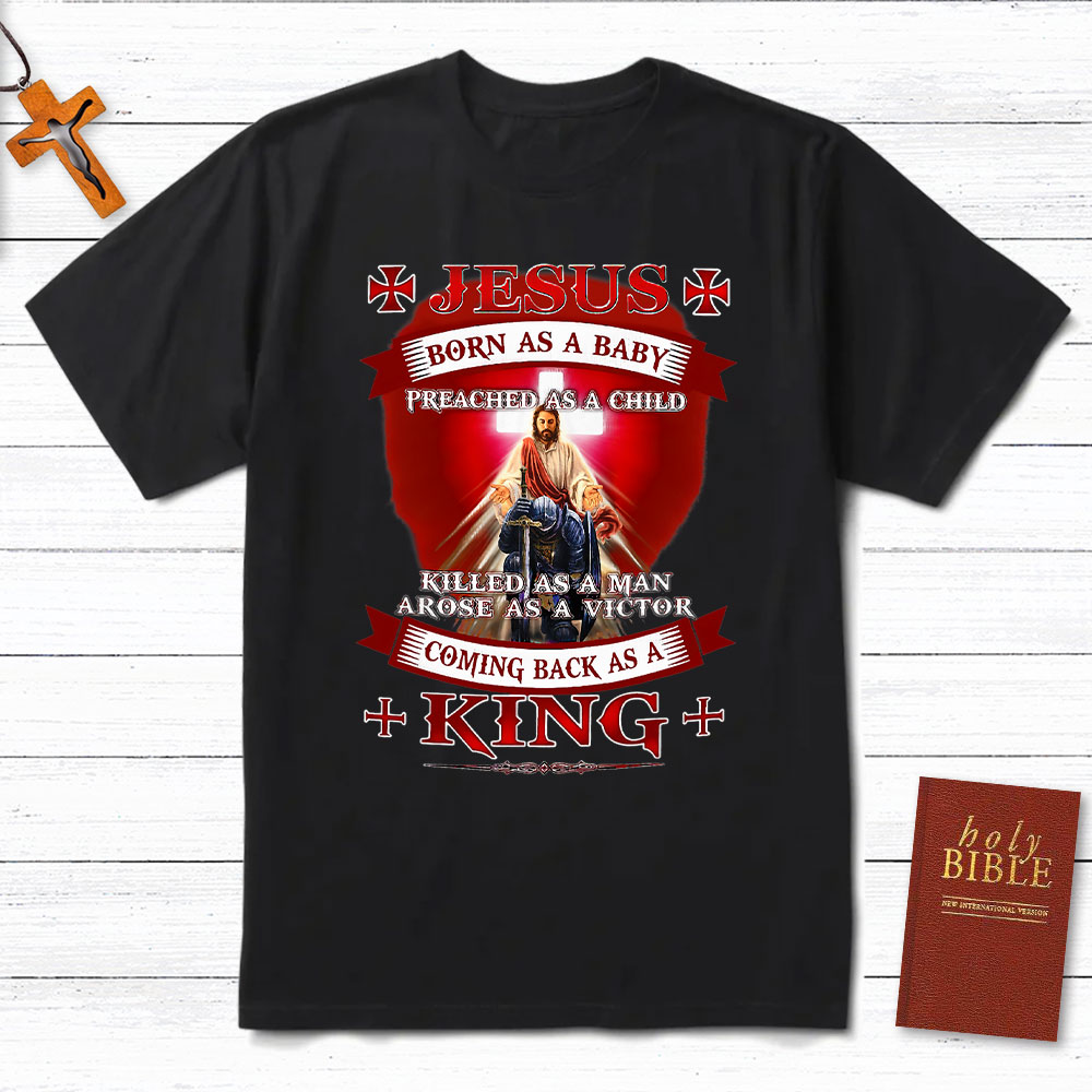 Jesus is Coming Back Scripture Kids T Shirt