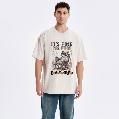 Jesus Can Unravel Any Mess Christian Washed T-Shirt